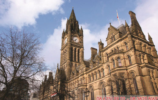 Manchester Town Hall địa điểm du lịch nổi tiếng của thành phố