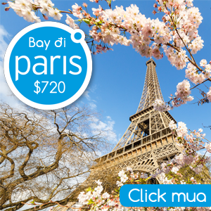 khuyến mãi bay đi paris